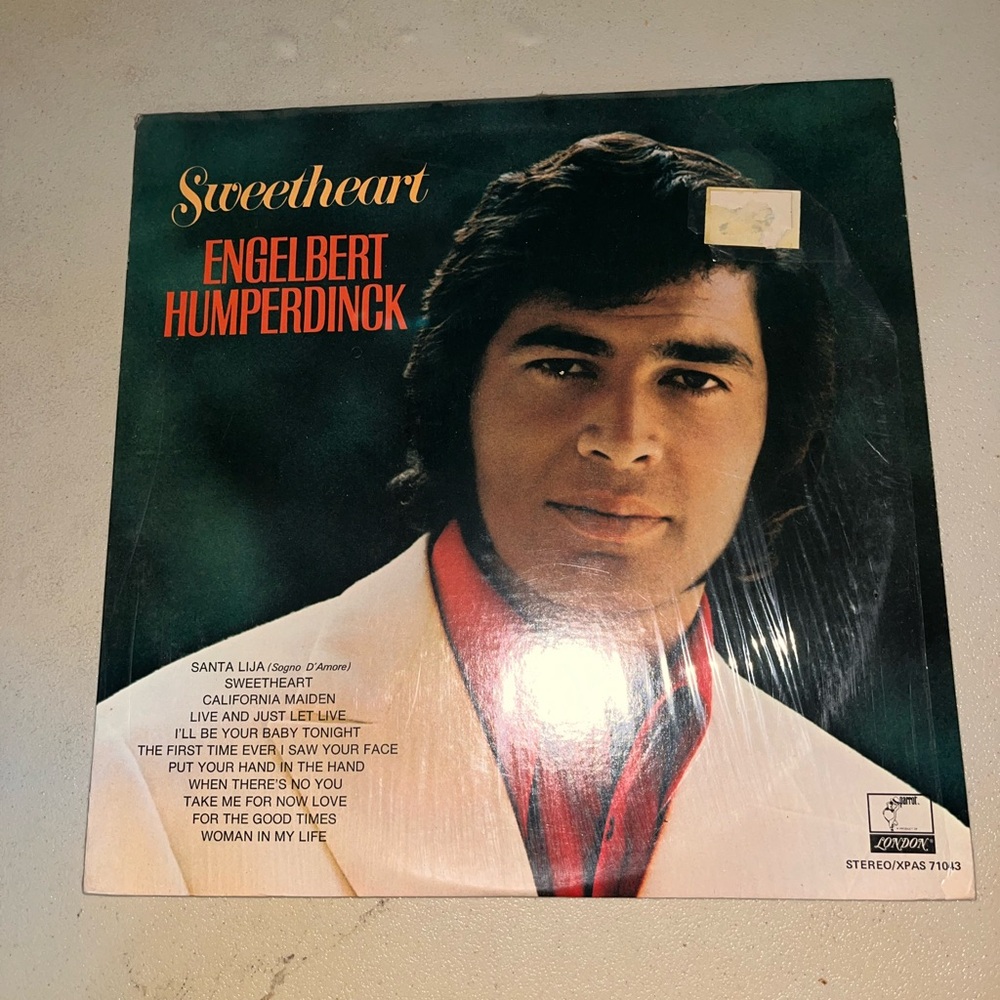 💙 Engelbert Humperdinck Sweetheart Vinyl Album